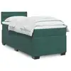 Image de vidaXL Sommier à lattes de lit avec matelas Vert foncé 90x200 cm