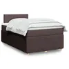 Image de vidaXL Sommier à lattes de lit avec matelas Marron foncé 120x200 cm