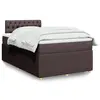 Image de vidaXL Sommier à lattes de lit avec matelas Marron foncé 120x200 cm