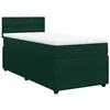 Image de vidaXL Boxspring met matras fluweel donkergroen 80x200 cm