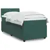 Image de vidaXL Sommier à lattes de lit avec matelas Vert foncé 100x200 cm