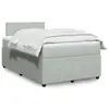 Image de vidaXL Sommier à lattes de lit et matelas Gris clair 120x200cm Velours