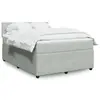 Image de vidaXL Sommier à lattes de lit et matelas Gris clair 140x200cm Velours