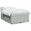 Image de vidaXL Sommier à lattes de lit et matelas Gris clair 140x200cm Velours