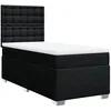 Image de vidaXL Boxspring met matras stof zwart 100x200 cm