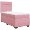 Image de vidaXL Sommier à lattes de lit et matelas Rose 80x200 cm Velours