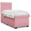 Image de vidaXL Sommier à lattes de lit et matelas Rose 80x200 cm Velours