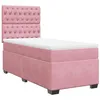 Image de vidaXL Sommier à lattes de lit et matelas Rose 80x200 cm Velours