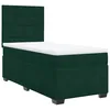 Image de vidaXL Sommier à lattes de lit avec matelas Vert foncé 90x190 cm