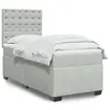 Image de vidaXL Sommier à lattes de lit et matelas Gris clair 100x200cm Velours