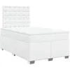Image de vidaXL Boxspring met matras kunstleer wit 120x200 cm