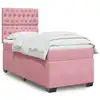 Image de vidaXL Sommier à lattes de lit et matelas Rose 80x200 cm Velours