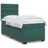 Image de vidaXL Sommier à lattes de lit avec matelas Vert foncé 90x200 cm
