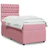 Image de vidaXL Sommier à lattes de lit et matelas Rose 80x200 cm Velours