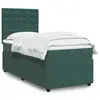 Image de vidaXL Sommier à lattes de lit et matelas Vert foncé 80x200 cm Velours