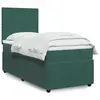 Image de vidaXL Sommier à lattes de lit avec matelas Vert foncé 90x200 cm