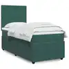 Image de vidaXL Sommier à lattes de lit avec matelas Vert foncé 100x200 cm
