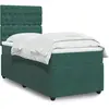 Image de vidaXL Sommier à lattes de lit avec matelas Vert foncé 100x200 cm