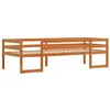 Image de vidaXL Cadre de lit pour enfants sans matelas cire marron 80x200 cm
