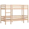 Image de vidaXL Lit superposé 90x200 cm Bois de pin massif, lit mezzanine, cadre de lit superposé, lit superposé en bois, lit superposé pour enfants