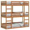 Image de vidaXL Lit superposé triple sans matelas 75x190 cm bois de pin massif
