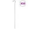 Image de vidaXL Piquets de tente 50 pcs 30 cm Ø7 mm acier galvanisé