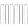 Image de vidaXL Piquets de tente 6 pcs en forme de U 30 cm Ø7mm acier galvanisé