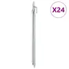Image de vidaXL Piquets de tente 24 pcs forme de V 29,5cm Ø20mm acier galvanisé