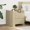 Image de vidaXL Table de chevet chêne sonoma 45x50x50 cm bois d'ingénierie