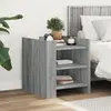 Image de vidaXL Table de chevet sonoma gris 45x50x50 cm bois d'ingénierie