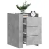 Image de vidaXL Table de chevet gris béton 45x50x65 cm bois d'ingénierie