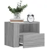 Image de vidaXL Tables de chevet murales 2 pcs sonoma gris 45x30x35 cm