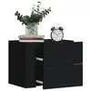Image de vidaXL Tables de chevet murales 2 pcs noir 45x30x35 cm