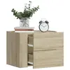 Image de vidaXL Tables de chevet murales 2 pcs chêne sonoma 45x30x35 cm