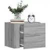 Image de vidaXL Tables de chevet murales 2 pcs sonoma gris 45x30x35 cm