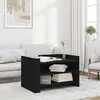 Image de vidaXL Table basse noir 80x50x50 cm bois d'ingénierie