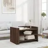 Image de vidaXL Table basse chêne marron 80x50x50 cm Bois d'ingénierie