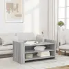 Image de vidaXL Table basse sonoma gris 100x50x50 cm bois d'ingénierie
