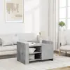 Image de vidaXL Table basse gris béton 80x50x50 cm bois d'ingénierie
