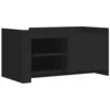 Image de vidaXL Salontafel 100x50x50 cm bewerkt hout zwart