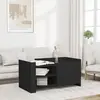 Image de vidaXL Table basse noir 100x50x50 cm bois d'ingénierie