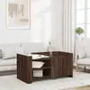 Image de vidaXL Table basse chêne marron 100x50x50 cm bois d'ingénierie