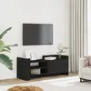 Image de vidaXL Meuble TV Noir 100x35x40 cm Bois d'ingénierie