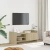 Image de vidaXL Meuble TV Chêne sonoma 100x35x40 cm Bois d'ingénierie