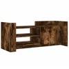 Image de vidaXL Meuble TV Chêne fumé 100x35x40 cm Bois d'ingénierie