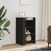 Image de vidaXL Buffet noir 45x35x75 cm bois d’ingénierie