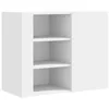 Image de vidaXL Wandkast 75x35x60 cm bewerkt hout wit