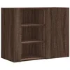 Image de vidaXL Wandkast 75x35x60 cm bewerkt hout bruin eikenkleurig