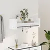 Image de vidaXL Étagère murale blanc 100x35x30,5 cm bois d'ingénierie