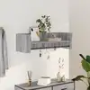 Image de vidaXL Étagère murale sonoma gris 100x35x30,5 cm bois ingénierie